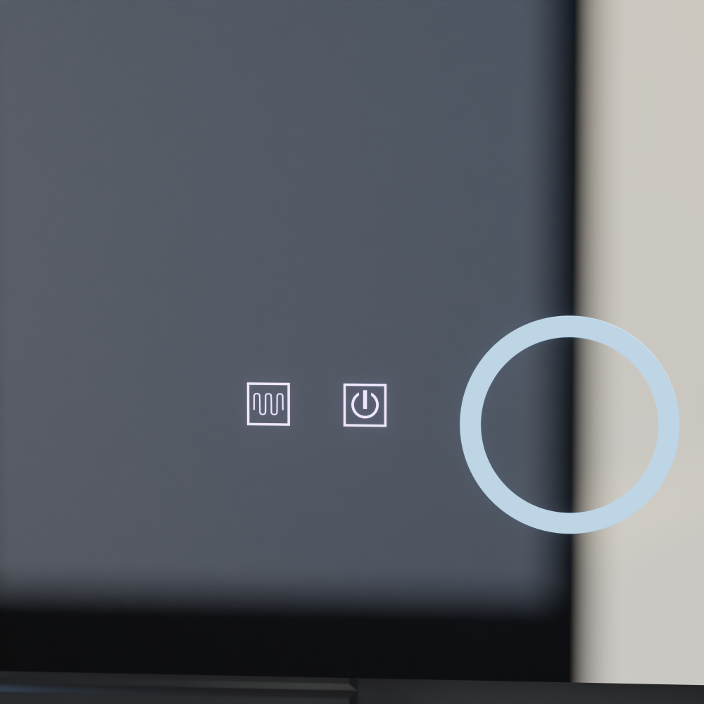 Oglinda LED Rectangulara, 80x60cm, Linea Touch, Sistem Dezaburire, Dimabila [2]