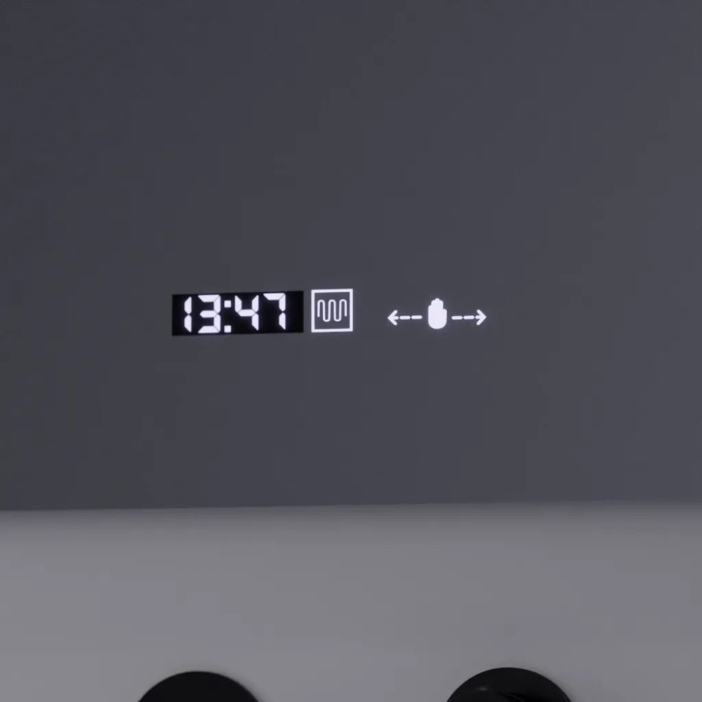 Oglinda LED Rectangulara, 80x60cm, Precision MotionGlow Marcello, Sistem Dezaburire, Ceas & Termometru, Lupa Cosmetica, Dimabila [2]