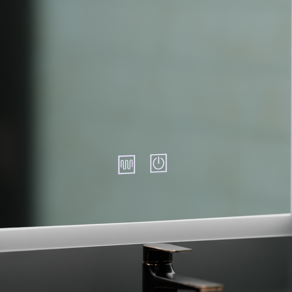 Oglinda LED Rentagulara, 60x80cm, Touch VENERA , Sistem Dezaburire,Dimabila [4]