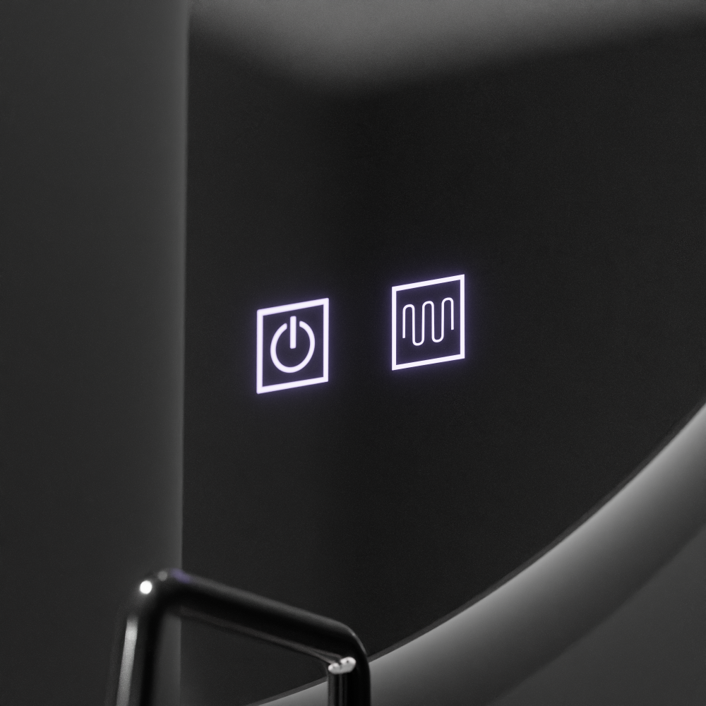 Oglinda LED Semiluna 50x100cm, Arcuat Touch, Sistem Dezaburire, Dimabila [2]