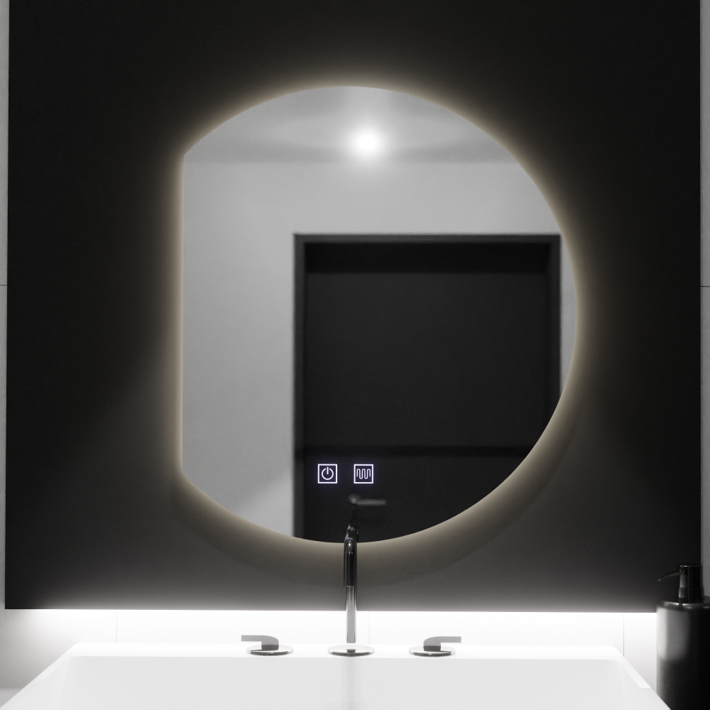 Oglinda LED Semiluna 54x60, Arcana Touch, Sistem Dezaburire, Dimabila [4]