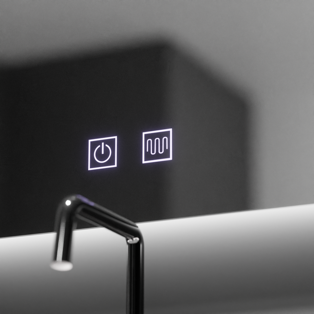 Oglinda LED Semiluna, 60x54, Soluna Touch, Sistem Dezaburire, Dimabila [2]