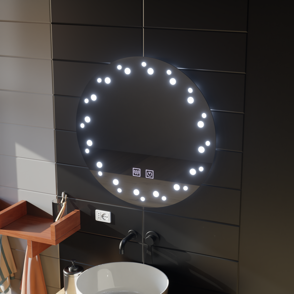 Oglinda LED Touch Ivory Sistem Dezaburire 50X50cm [4]