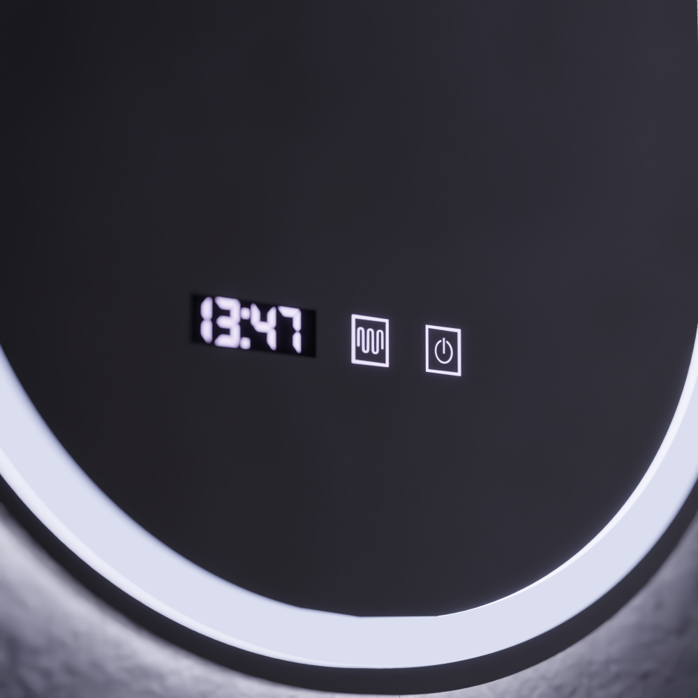 Oglinda LED Touch ONIRA Sistem Dezaburire, Ceas si Temperatura 50x80 cm [2]