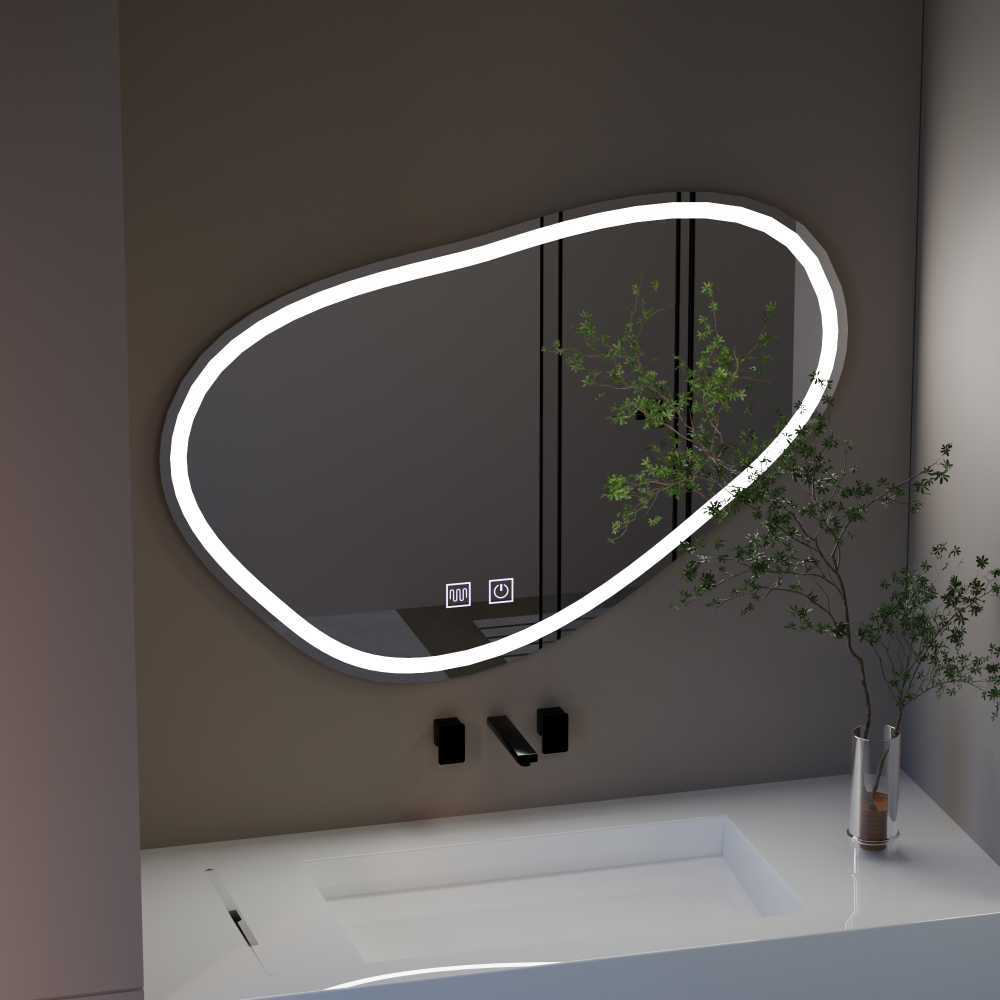 Oglinda LED Touch Quassare, Sistem Dezaburire 90x65 cm [4]