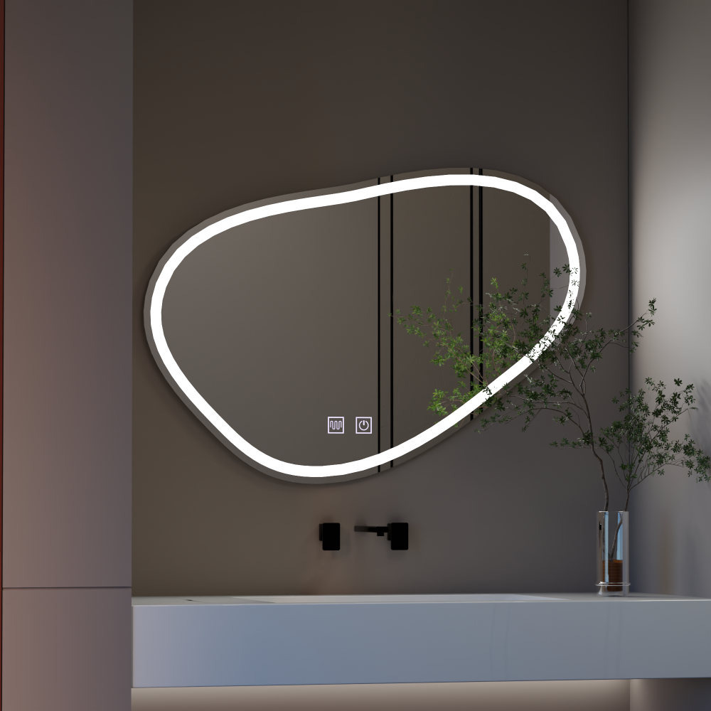 Oglinda LED Touch Quassare, Sistem Dezaburire 90x65 cm [3]