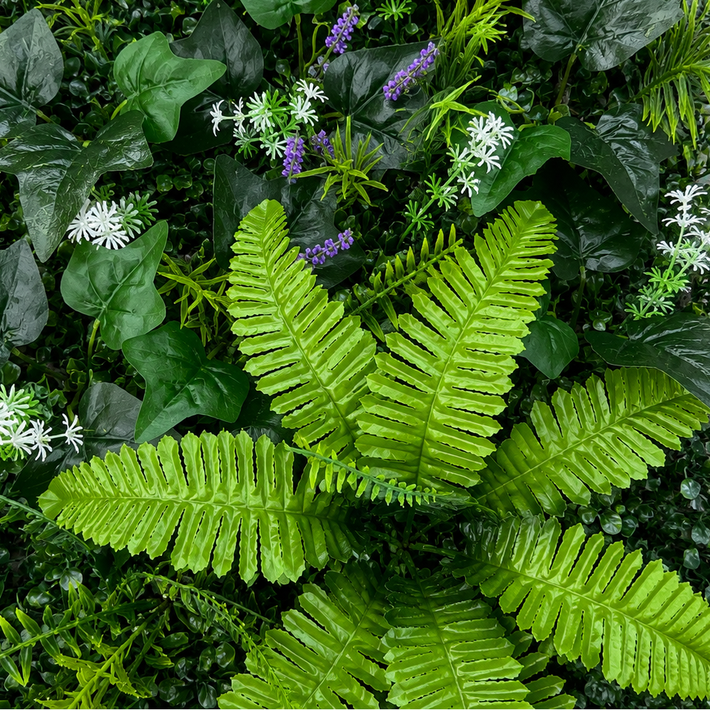 Panou de Gard Viu Artificial Lavanda Persana Mix, 40 x 60 cm, Verde [2]