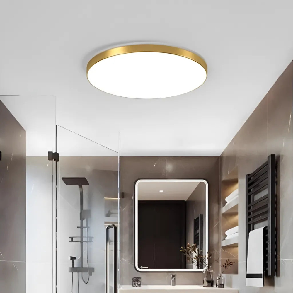 Plafoniera LED SOLIS 37cm 33W Lumina Rece Auriu [3]