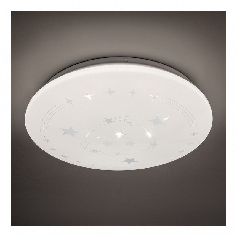 Plafoniera LED Stele 23 cm, 22W, 3000K / 4000K / 6000K, Alb, Metal si Acril [2]