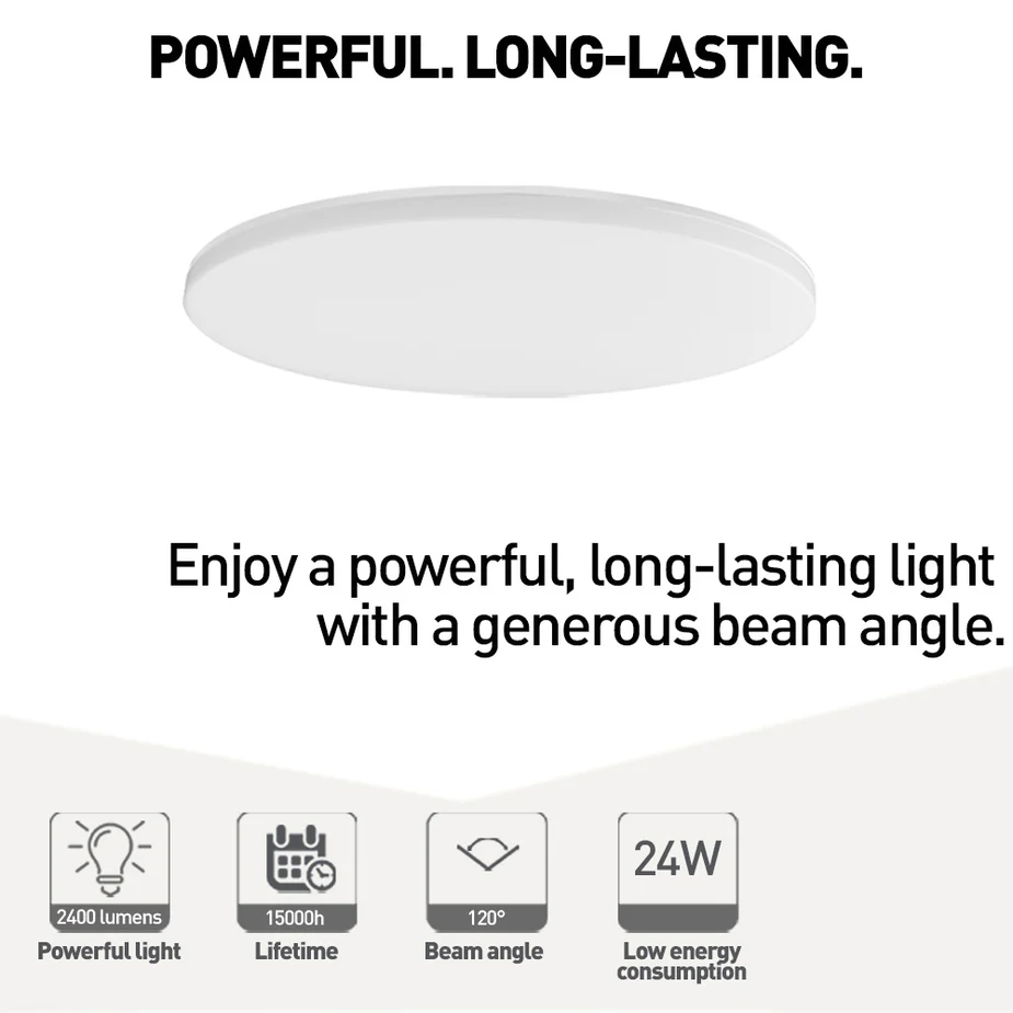 Plafoniera WiFi Tellur Smart, RGB, 24W, Rotunda, Alb, Control din aplicatie [4]