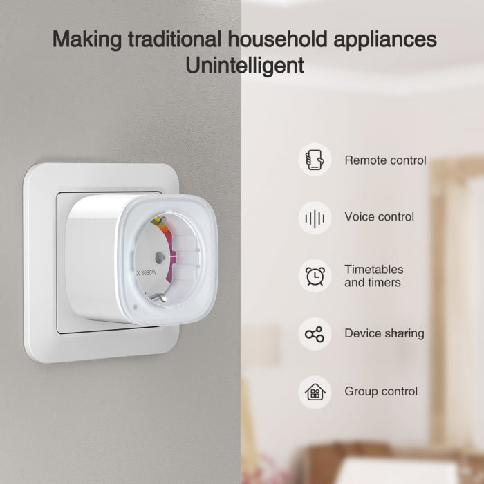 Priza Smart WiFi Gosund EP8, 16A, Control aplicatie [4]
