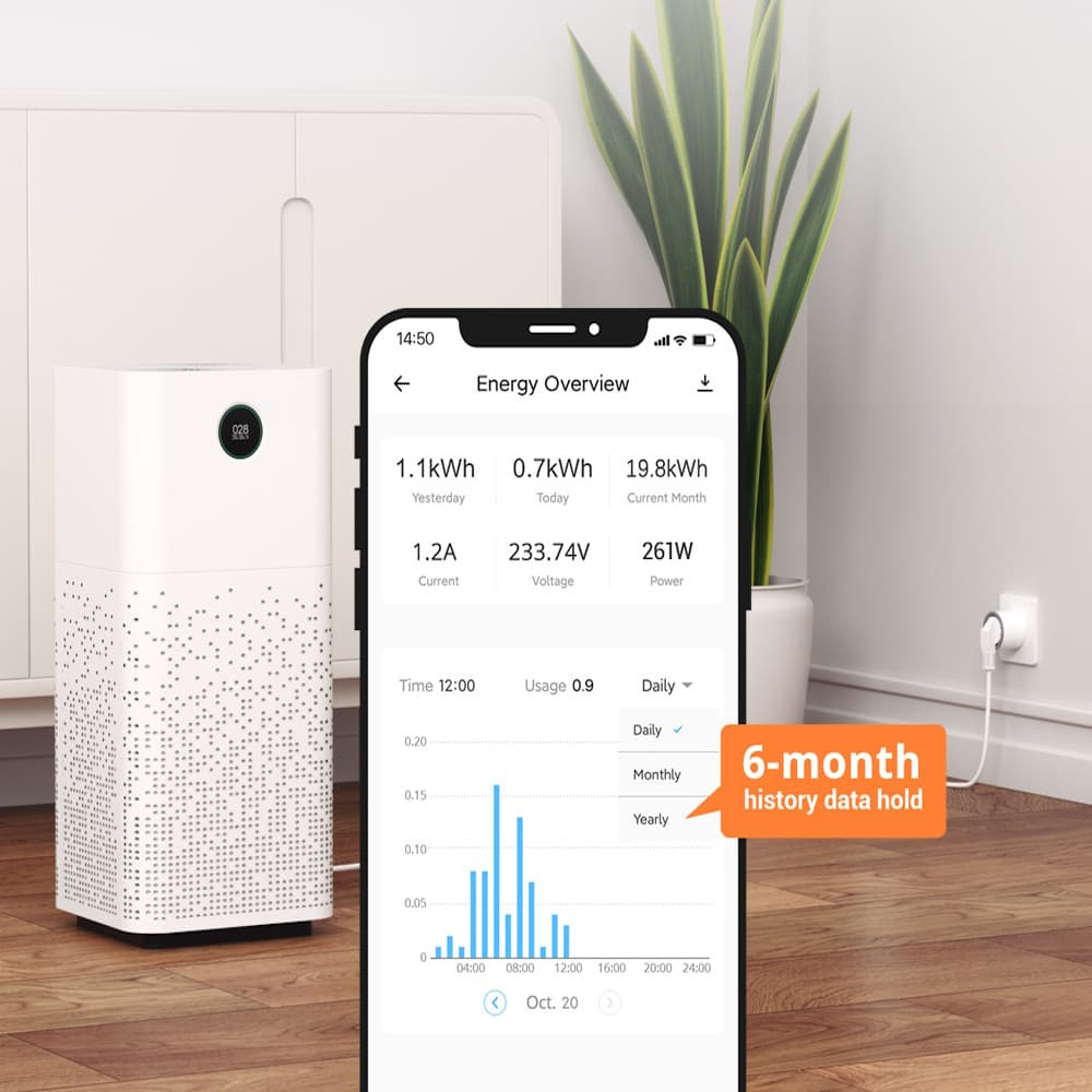 Priza Smart WiFi Sonoff S60TPF, 16A control Smartphone [6]