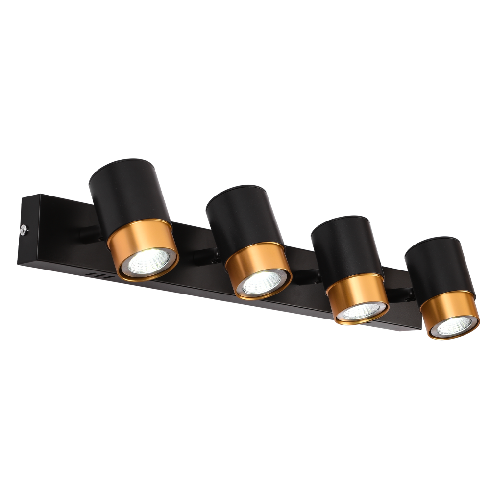 Proiector LED cu 4xGU10 Proiectoare, Auriu, Metal si Acril [3]