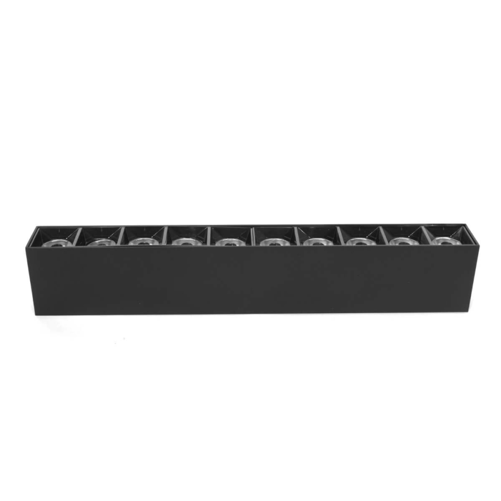 Proiector LED Liniar Aplicat Grila 15W, Lumina Neutra 4000K, 10 surse, 27 x 3.5 x 6.5 cm [4]