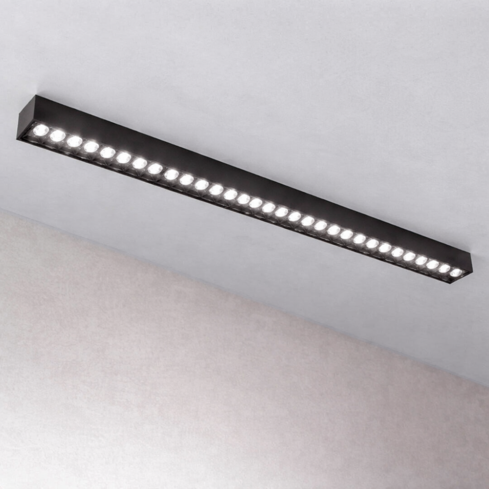 Proiector LED Liniar Aplicat Grila 30W, Lumina Neutra 4000k, 30 surse, 80 x 3.5 x 6.5 cm [3]