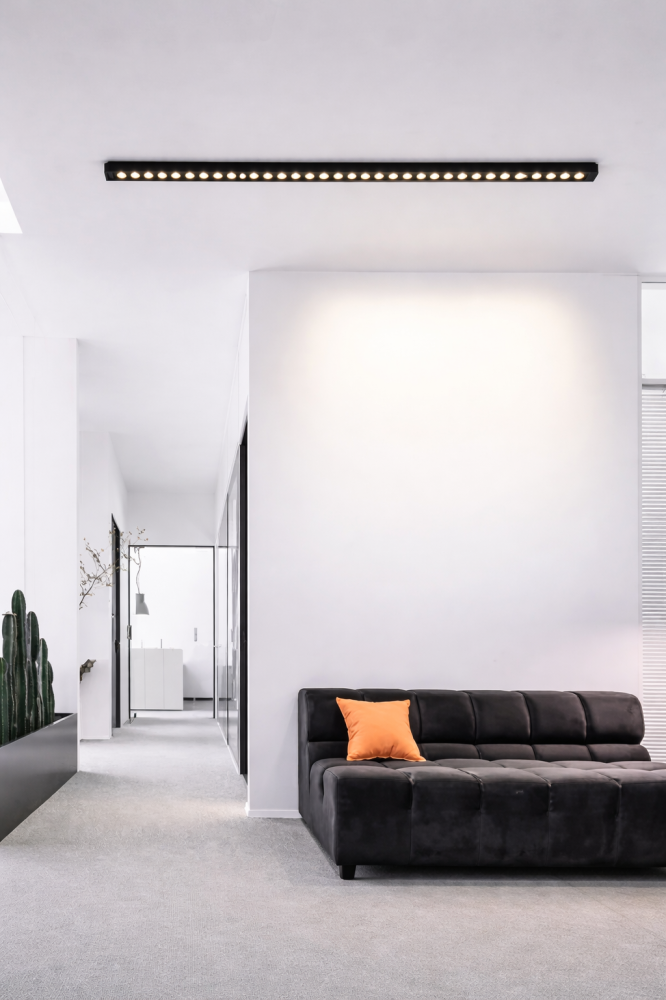 Proiector LED Liniar Aplicat Grila 35W, Lumina Neutra 4000k, 35 surse, 94x3.5x6.5 cm [2]
