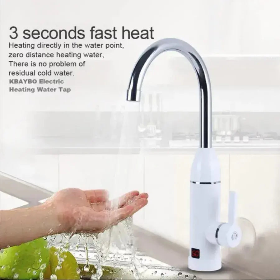 Robinet Electric Instant pentru Apa Calda, Afisaj LCD, Alb, LZ-501X [4]