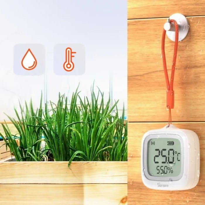 Senzor Temperatura si Umiditate SONOFF SNZB-02WD, Zigbee 3.0, IP65, cu Display LCD - Copie [4]