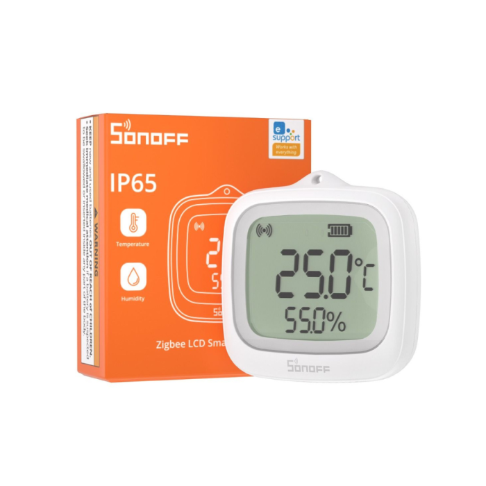 Senzor Temperatura si Umiditate SONOFF SNZB-02WD, Zigbee 3.0, IP65, cu Display LCD - Copie [2]