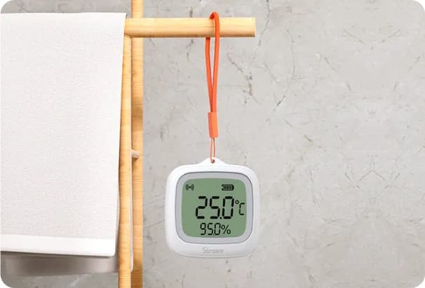 Senzor Temperatura si Umiditate SONOFF SNZB-02WD, Zigbee 3.0, IP65, cu Display LCD [8]
