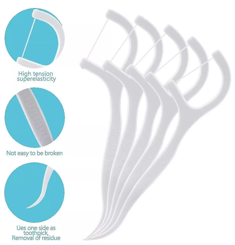 Set 100 buc Scobitori cu ata dentara [3]