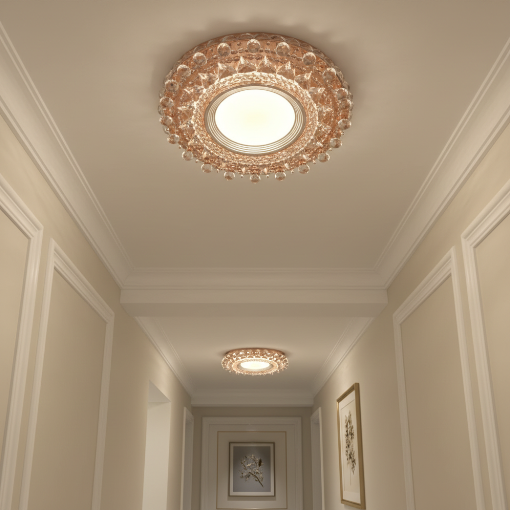 Spot LED ORBITA, 5W, Rotund, Lumina Rece / Calda, Bronz Antichizat, Rasina si Sticla [3]