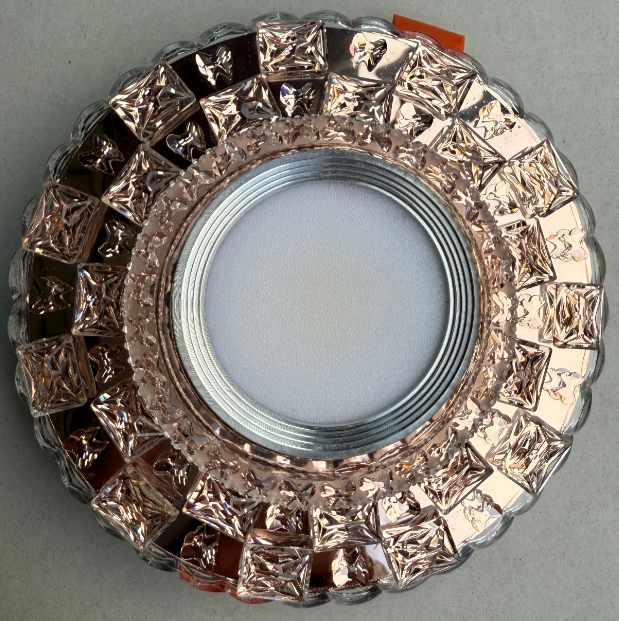 Spot LED ORBITA, 5W, Rotund, Lumina Rece / Calda, Bronz Antichizat, Rasina si Sticla [4]