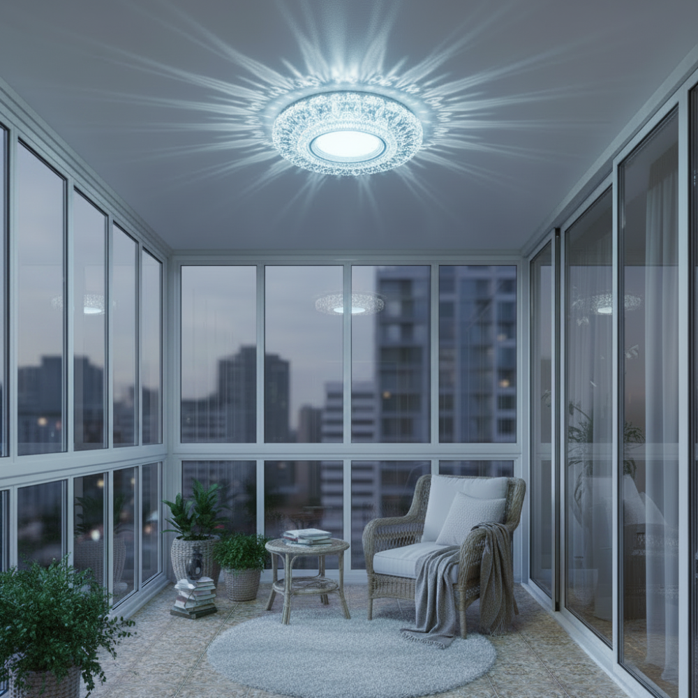 Spot LED ORBITA, 5W, Rotund, Lumina Rece / Calda, Bronz Antichizat, Rasina si Sticla [2]