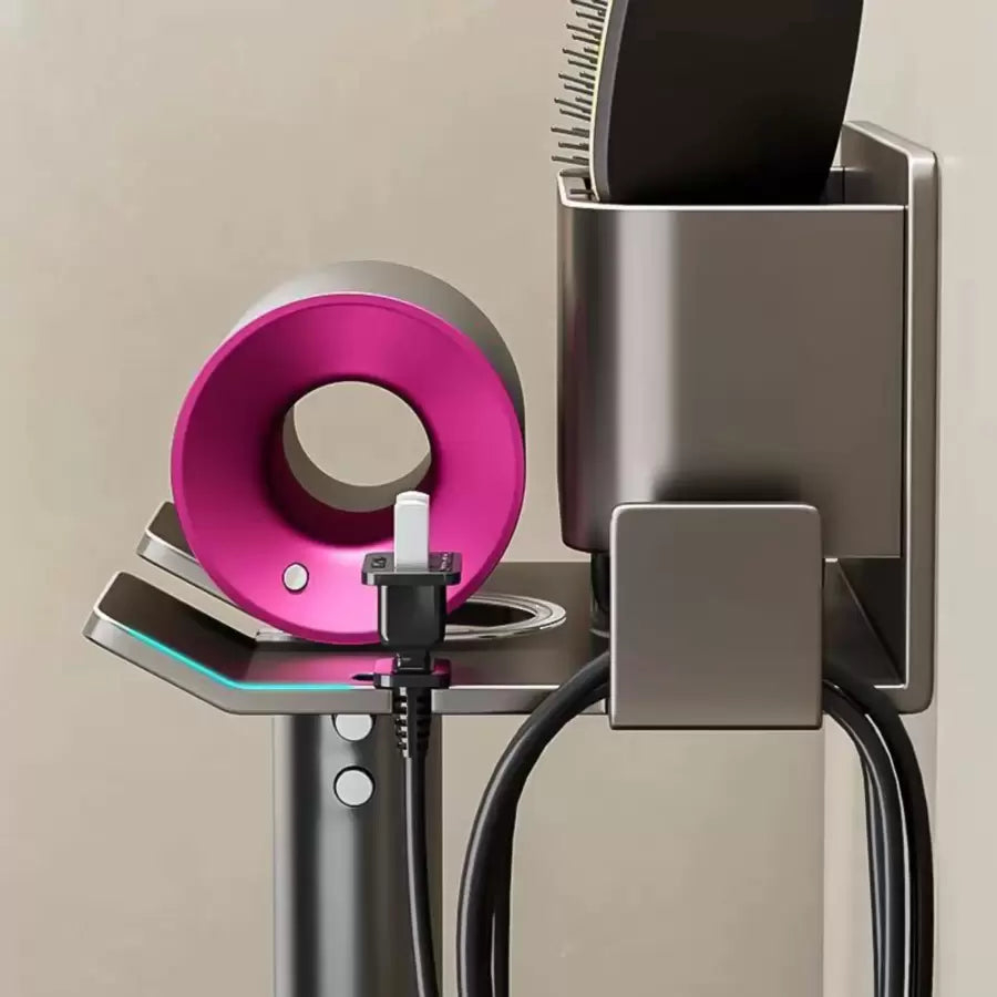 Suport Feon si Accesorii Baie Metalic, Gri [2]