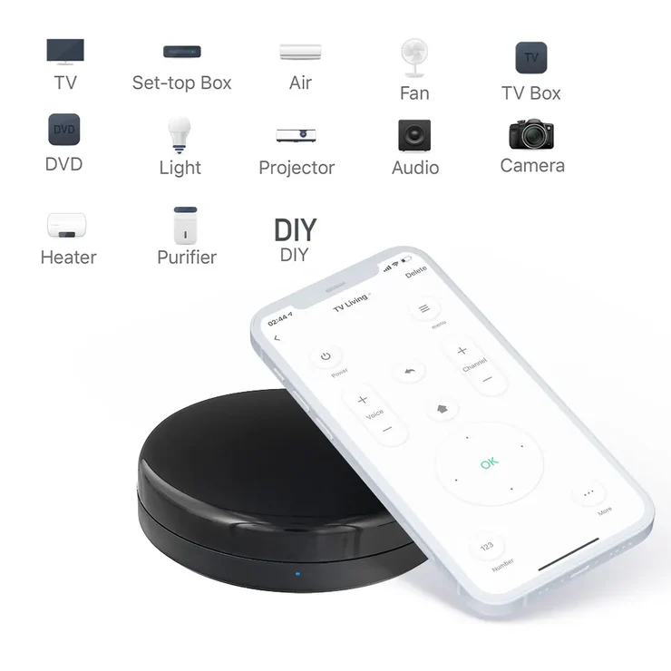 Telecomanda WiFI IR Tellur Smart, senzor temperatura si umiditate, USB C, Negru [3]