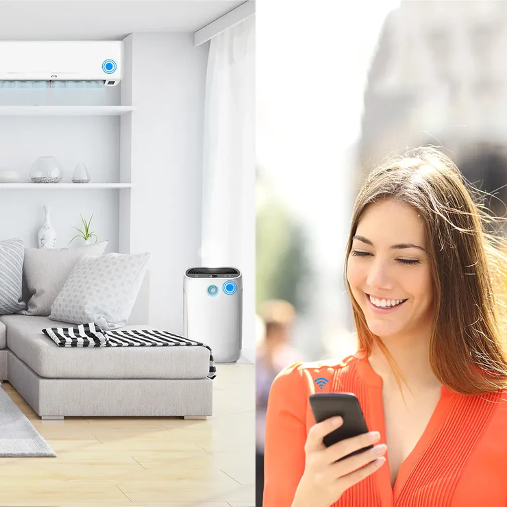 Telecomanda WiFI IR Tellur Smart, senzor temperatura si umiditate, USB C, Negru [6]