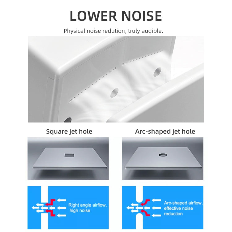 Uscator de maini cu Senzor, 2000W, ABS, Negru 2029BK [3]