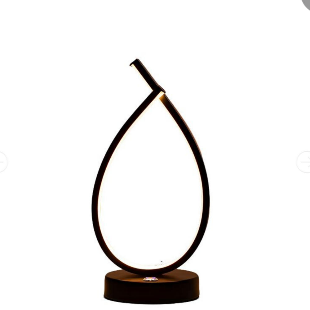 Veioza LED Genesis, 10W, Lumina Rece/Calda/Neutra, Metal si Acril, Negru [3]