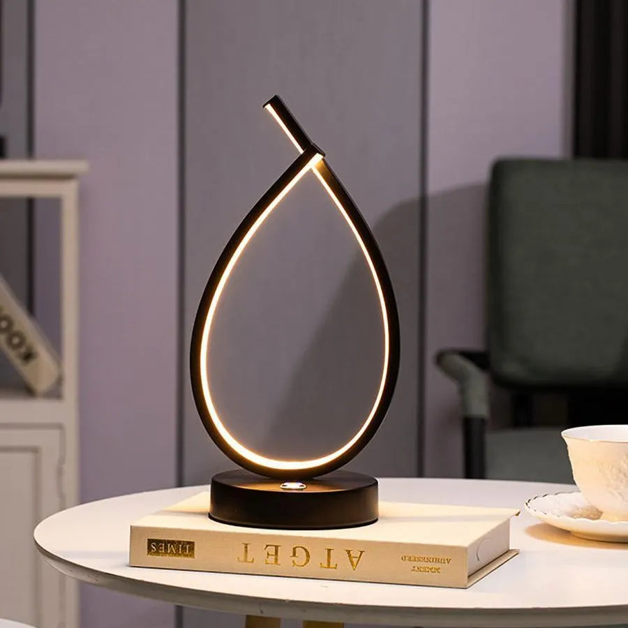 Veioza LED Genesis, 10W, Lumina Rece/Calda/Neutra, Metal si Acril, Negru [2]