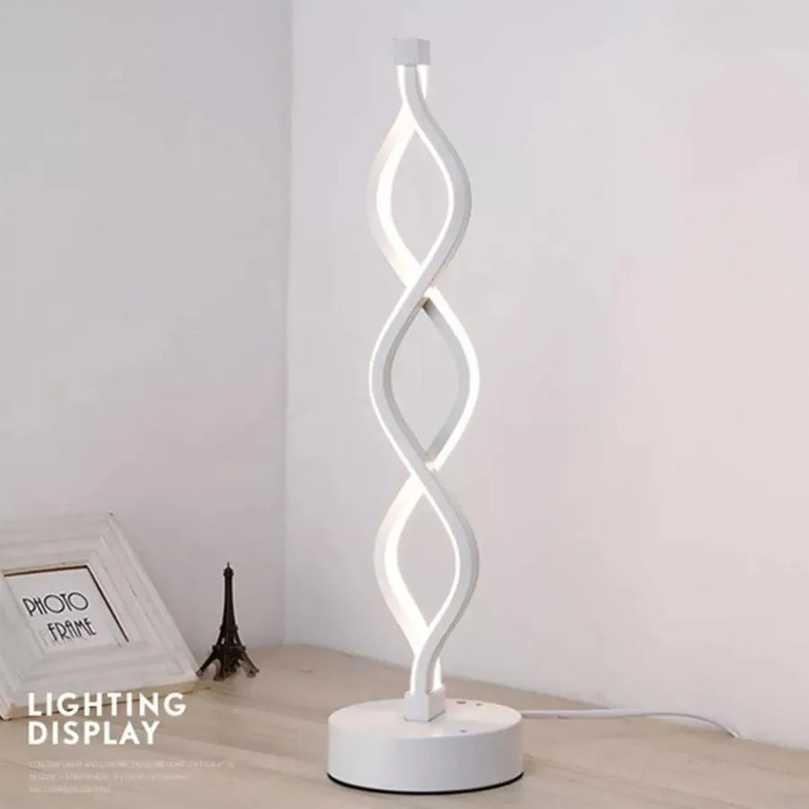Veioza LED Genom, 36W, Lumina Rece/Calda/Neutra, Plastic si Metal, Alb [4]