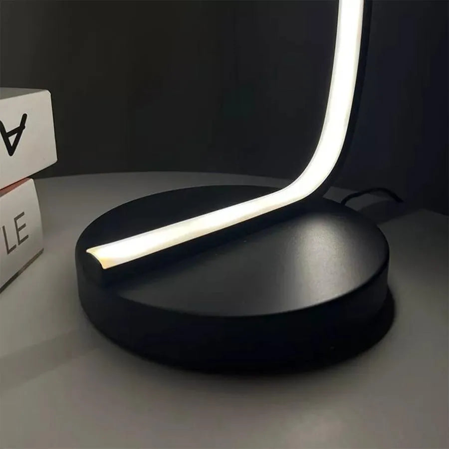 Veioza LED Nemesis, 14W, Lumina Rece/Calda/Neutra, Metal si Acril, Negru [4]