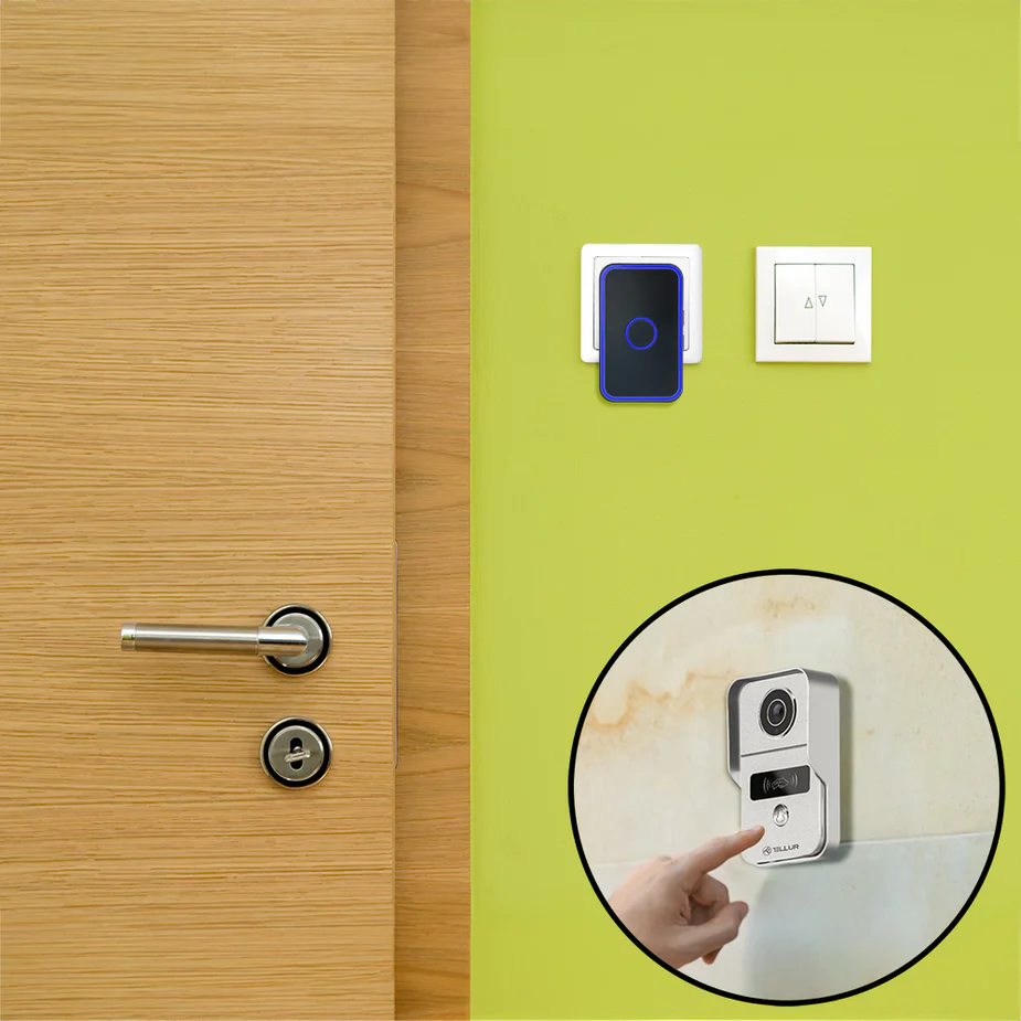 Video interfon WiFi Tellur Smart, 1080P, Functie deschidere, Sonerie de interior, gri [8]