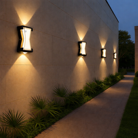 Aplica LED AX216 de Exterior si Interior, 2 Surse x 10W, Metalic, Negru, 3000K [2]