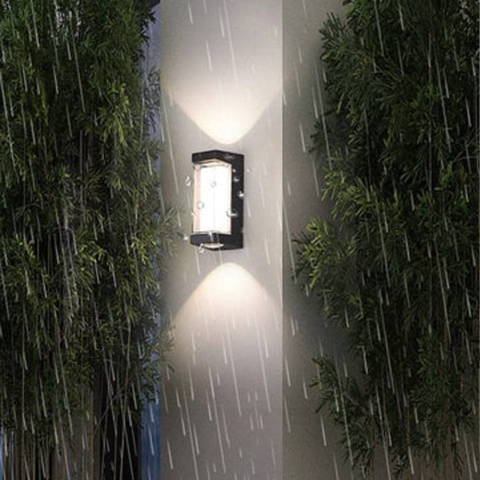 Aplica LED AX217 de Exterior si Interior, 2 Surse x 10W, Metalic, Negru, 3000K [2]