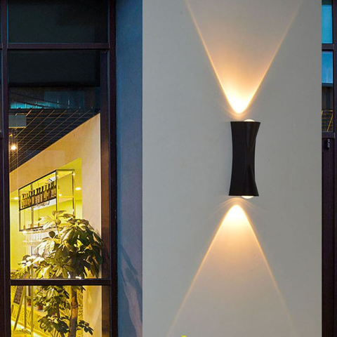 Aplica LED AX220 de Exterior si Interior, 2 Surse x 10W, Metalic, Negru, 3000K [1]