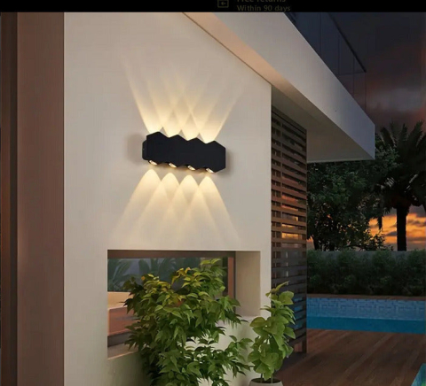 Produse Alessandro - Aplica LED AX231, Exterior si Interior, 8 Surse, 16W, Negru, 3000K