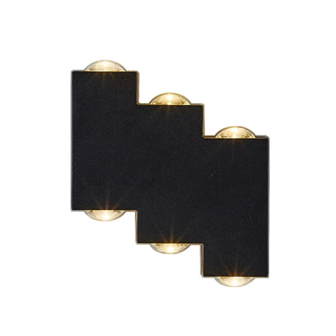 Aplica LED AX232, Exterior, 6 Surse, 6W, Negru, 3000K [1]