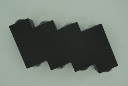 Aplica LED AX232, Exterior, 8 Surse, 8W, Negru, 3000K [1]