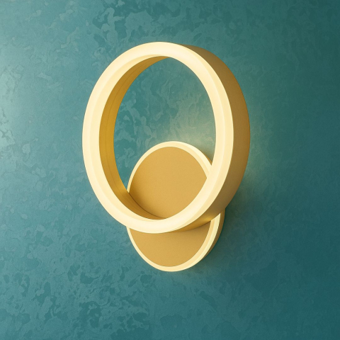 Aplica LED Dario, 33W, Lumina Rece/Calda/Neutra, Auriu [2]