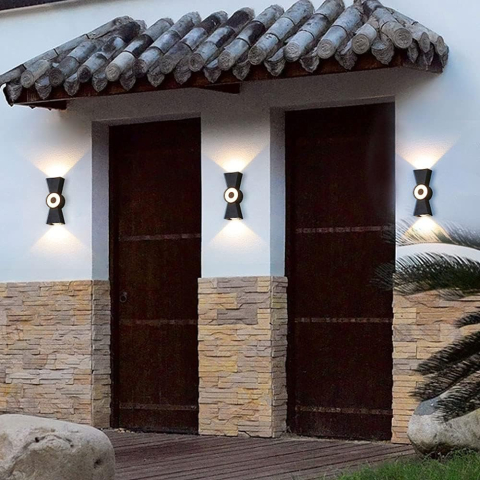 Aplica LED de Exterior AX161, 7W, Metal, Negru [2]