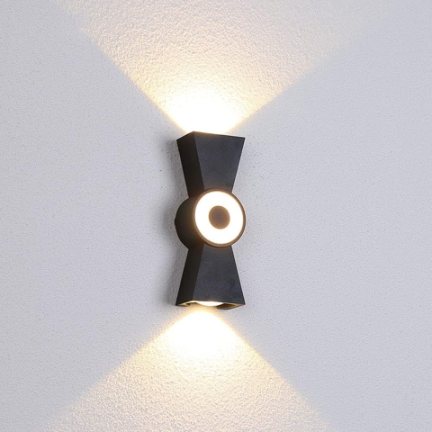 Curte si Gradina- Solutii Smart pentru Exterior - Aplica LED de Exterior AX161, 7W, Metal, Negru