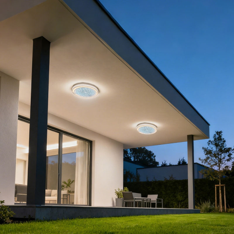 Curte si Gradina- Solutii Smart pentru Exterior - Aplica LED de Exterior AX315/218WH, IP65, Alb