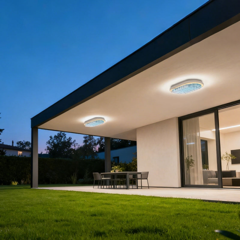 Curte si Gradina- Solutii Smart pentru Exterior - Aplica LED de Exterior AX325/270WH, IP65, Alb