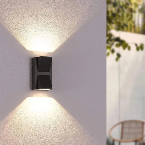 Curte si Gradina- Solutii Smart pentru Exterior - Aplica LED de Exterior Kirima 6W Negru