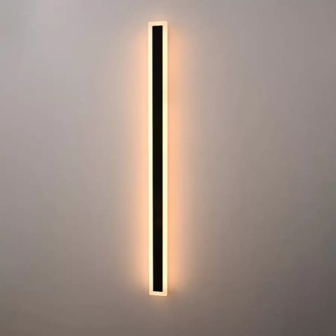 Curte si Gradina- Solutii Smart pentru Exterior - Aplica LED de Exterior Mack, Lungime 120cm, 16W, IP65, Metal, Liniar, Negru